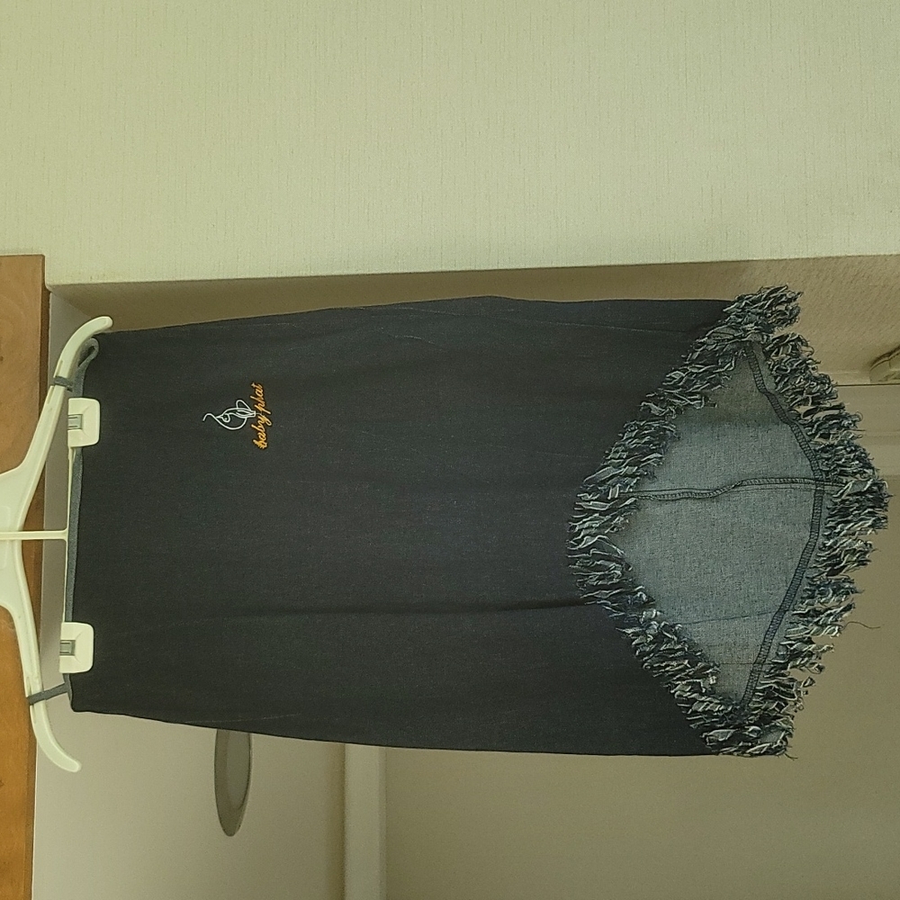 Two piece Jean Skirt Set